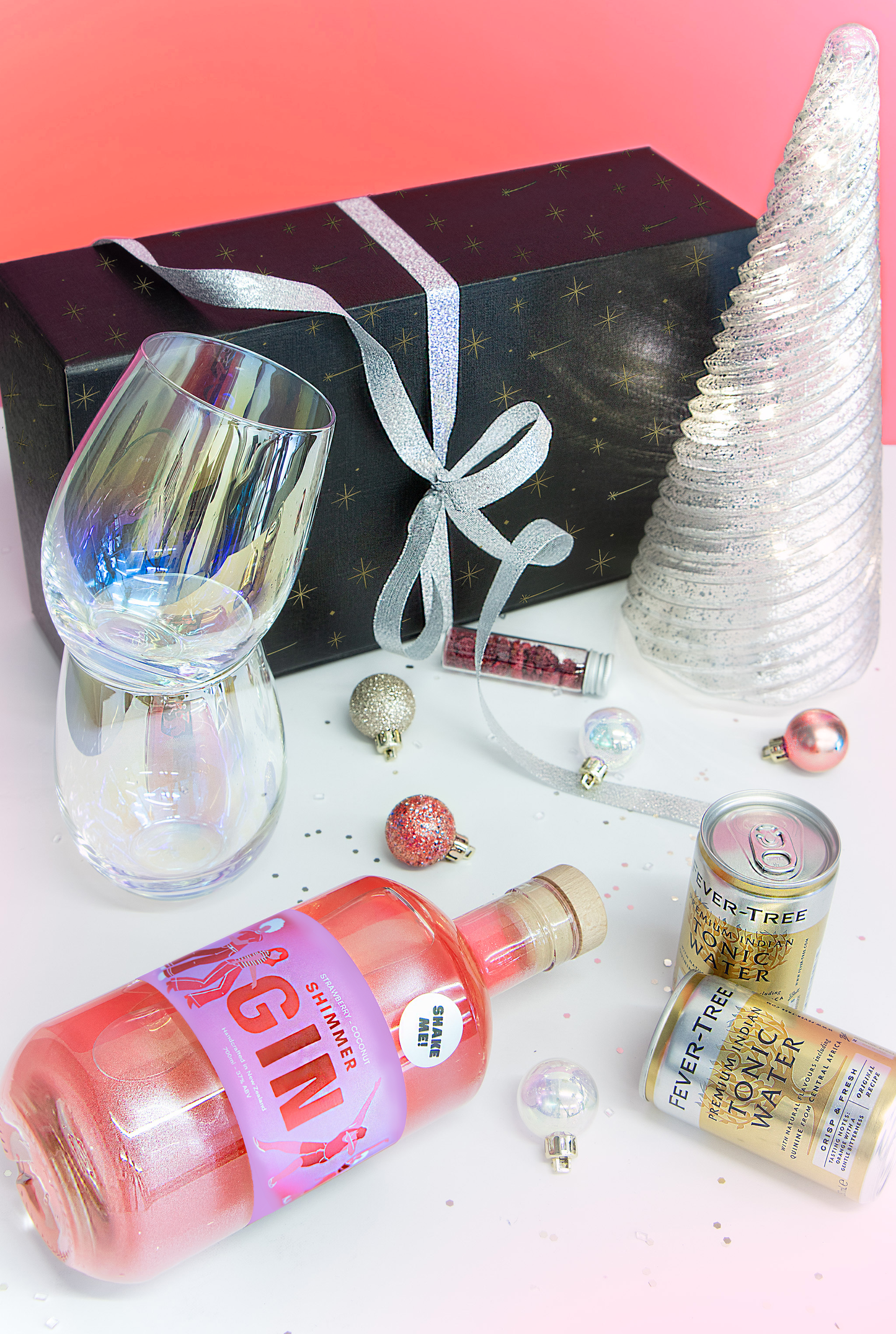 Red Shimmer Gin Gift Box