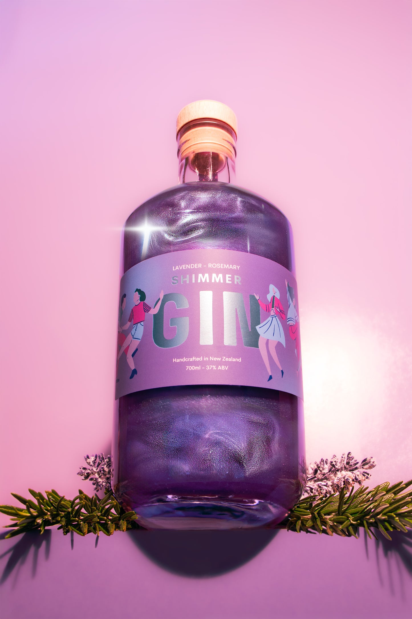 Purple Shimmer Gin - Lavender & Rosemary