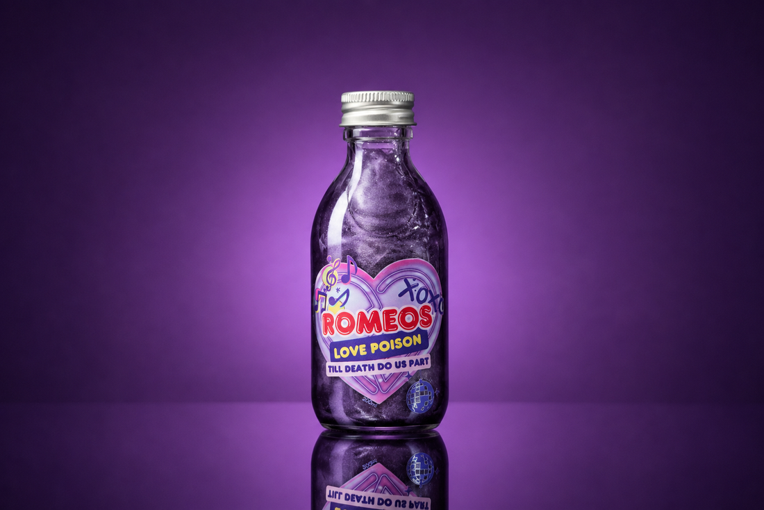 Romeo’s Love Poison: Custom Gin Keepsakes for the Cast of & Juliet