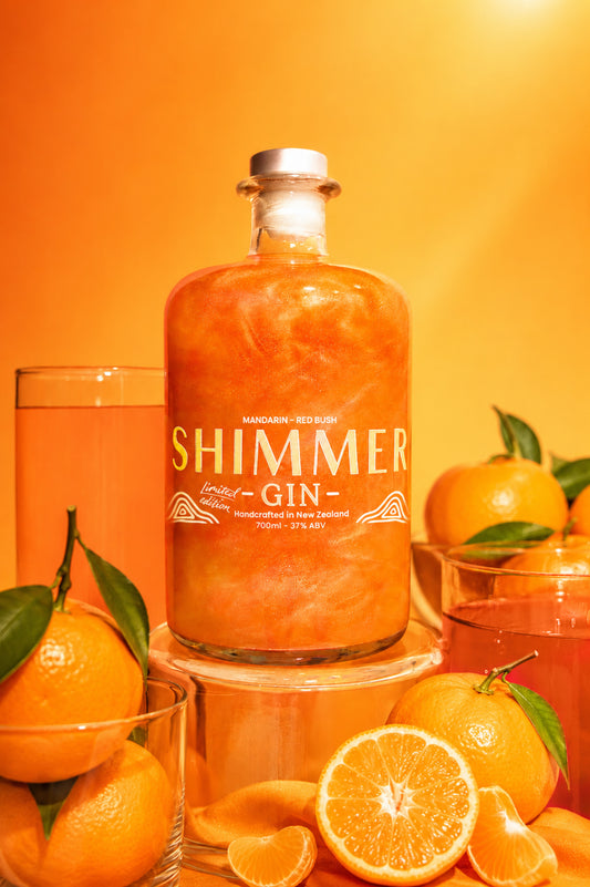 LIMITED EDITION - Orange Shimmer Gin - Mandarin & Red Bush 37% ABV - 700ml