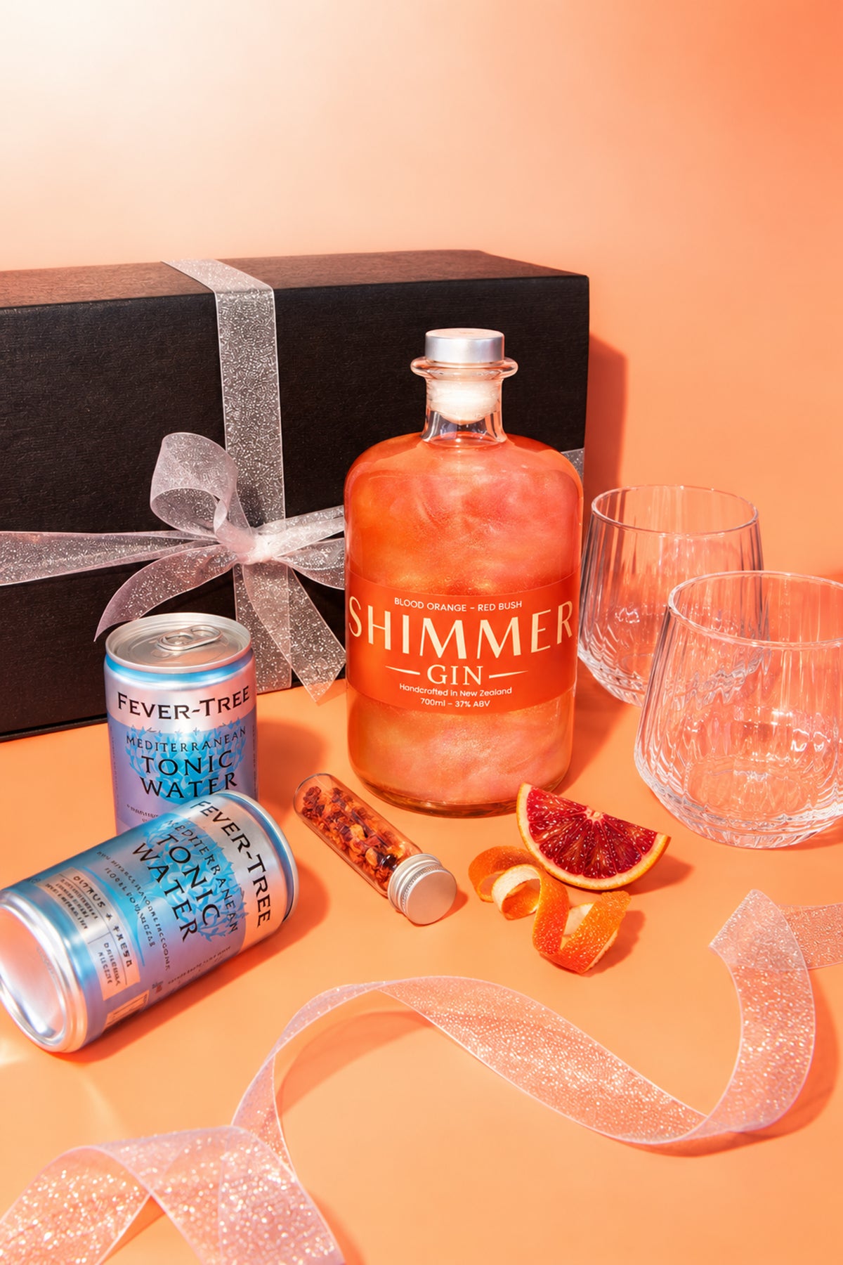 Orange Shimmer Gin Gift Box – Blood Orange & Red Bush Gin Gift Set